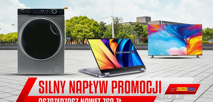 Nawet 750 zł taniej za laptop 360 stopni! Oprócz tego tańsze telewizory i AGD