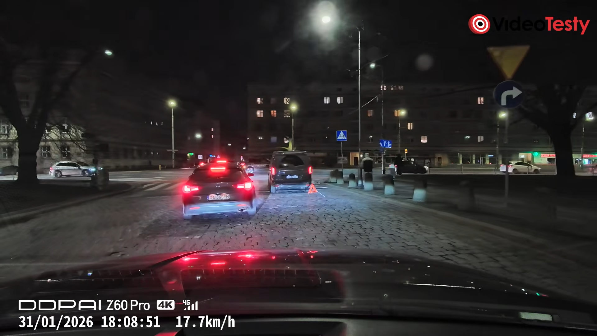 DDPAI Z60 Pro jakość w nocy