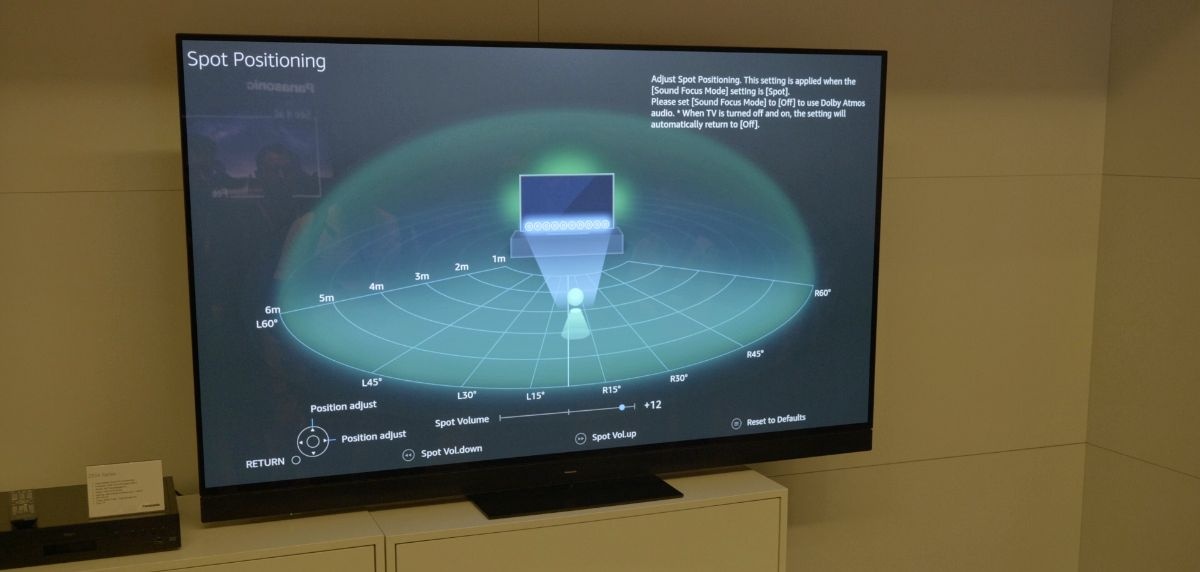 Podbijanie dźwięku na prezentacji Panasonic