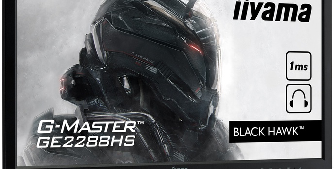 Rodzina Monitorów Dla Graczy Iiyama G-MASTER Powiększa Się o Black Hawk