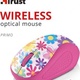 Trust Primo Wireless Mouse - pink flowers