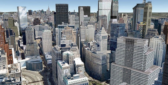 Trójwymiarowe miasto – Nowy York w Google Earth 