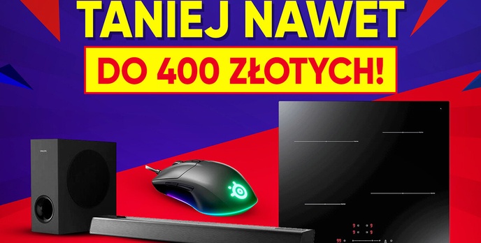 Taniej nawet do 400 złotych! Myszka, ekspres, soundbar i tym niepodobne
