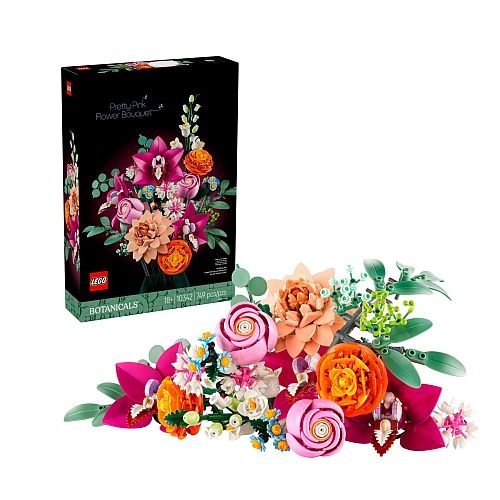 LEGO 18+ LEGO 10342 Botanicals Piękny bukiet różowych kwiatów