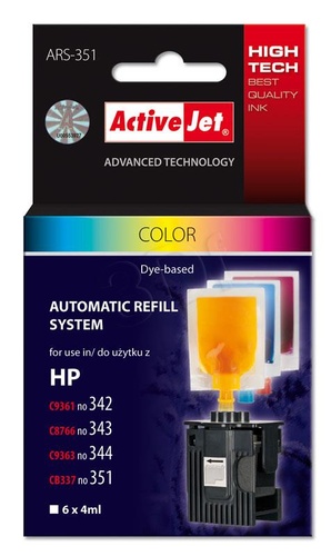 ActiveJet ARS-351 trójkolorowy do HP 342/343/344/351 6x4ml