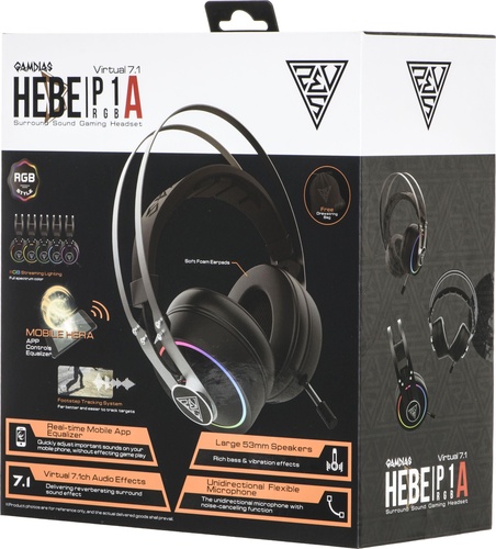 Gamdias HEBE P1A 16812-37040-00900-G (kolor czarny)
