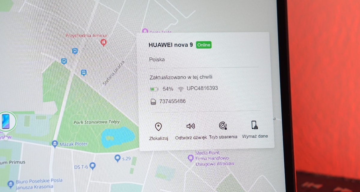 Urządzenia Huawei zlokalizujemy dzięki koncie Huawei ID