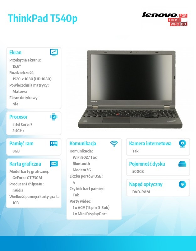 Lenovo ThinkPad T540p 20BE00B4PB Win7Pro&Win8.1Pro 64-bit i7-4710MQ/8GB/500GB/GT730M 1GB/DVD Rambo/6c/15.6