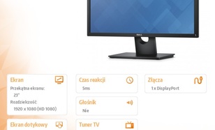 23'' E2316H LED 16:9/Full HD(1920x1080)/VGA/DP (vr1.2)/3YPPG