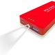 PQI POWER BANK 5000C mAh, USB, LATARKA, CZERWONY