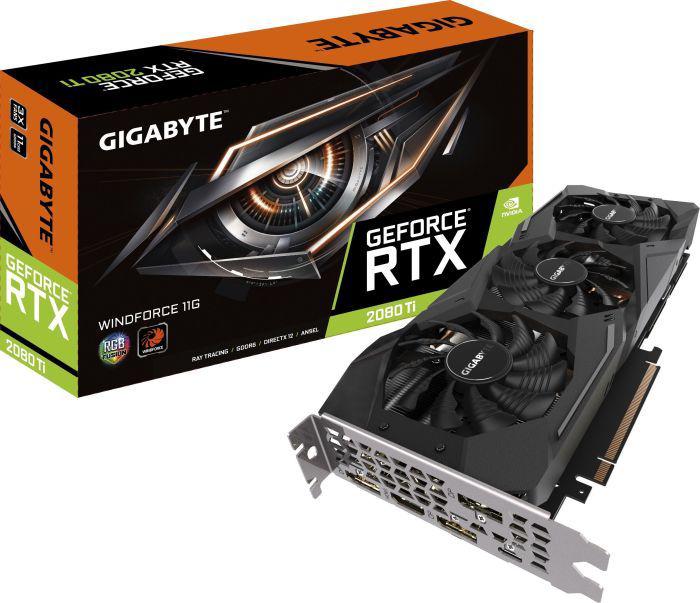 Gigabyte GeForce RTX 2080 Ti Windforce, 11GB GDDR6 (GV-N208TWF3-11GC)