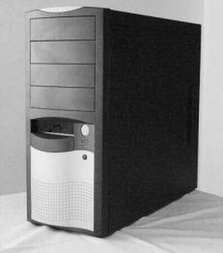 EuroCase ML5410 Midi-Tower, Czarno-srebrny, 350W (ML5410CAROHO350APN)