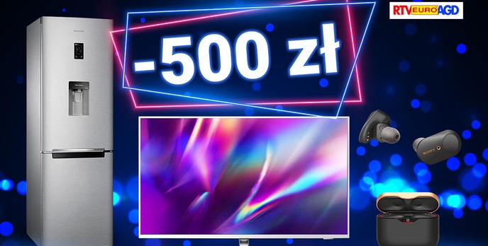 Taniej do 500 zł - AGD, RTV i telefony