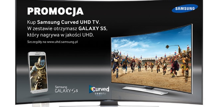 Zakrzywiony telewizor i Galaxy S5 - nowa kampania Samsunga