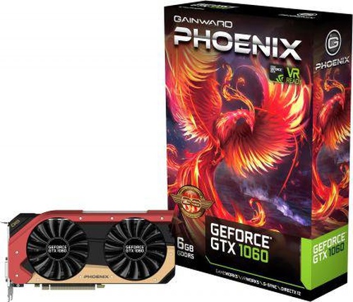 Gainward GeForce GTX1060 Phoenix GS 6GB GDDR5 (192 Bit) DVI-D, HDMI, 3xDP, BOX (426018336-3736)