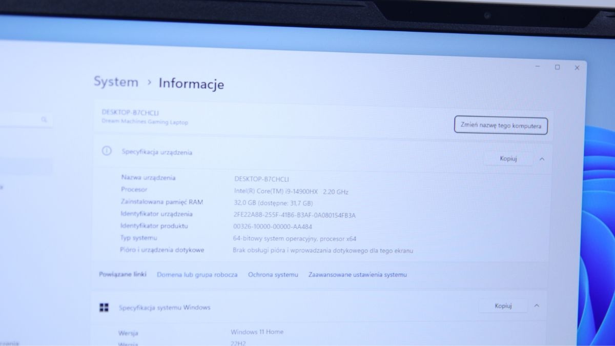 laptop dram machines rg4070-17pl31 podzespoły