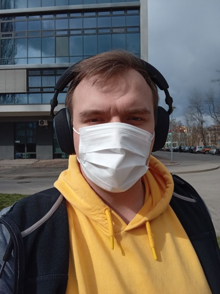 Aparat przedni LG K52 z maską