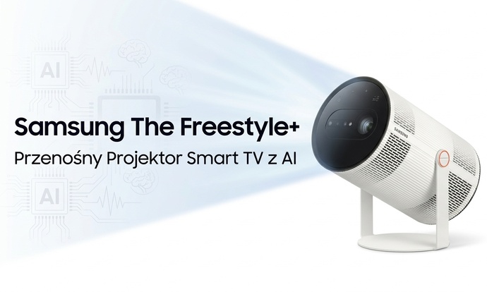 Samsung The Freestyle+ (SP-LFF3HLAXXXH) – Premiera Mobilnego Projektora AI