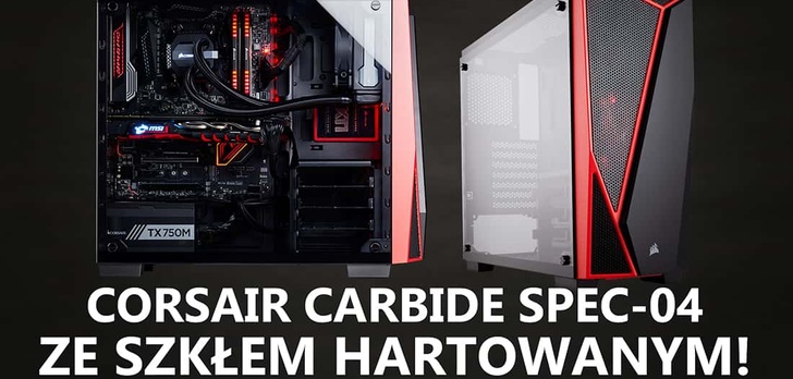 Corsair Carbide SPEC-04 Tempered Glass - Szkło Tylko w Czerwieni