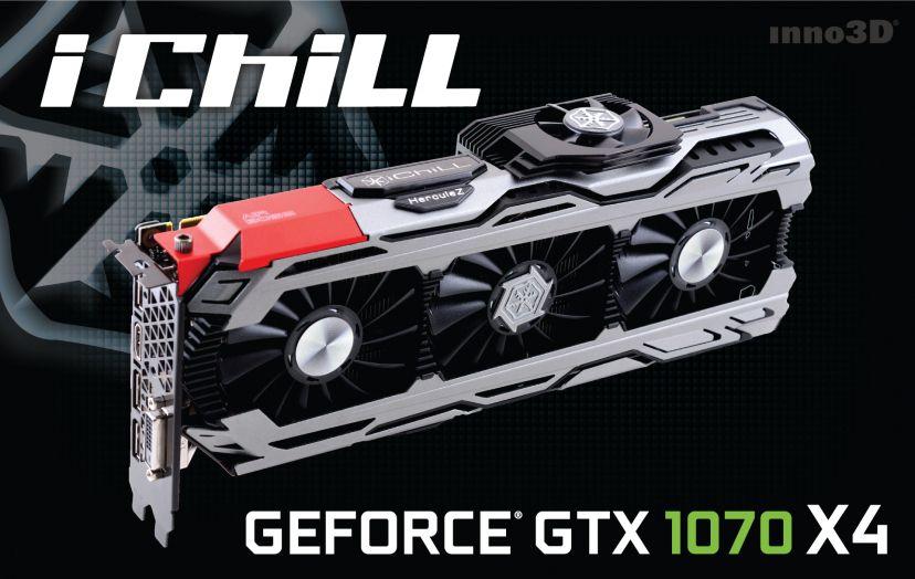 Inno3D GeForce GTX 1070 iChill X4 8GB GDDR5 (256 Bit) HDMI, DVI-D, 3x Inno3D GeForce GTX 1070 iChill X4 8GB GDDR5 (256 Bit) HDMI, DVI-D, 3x
