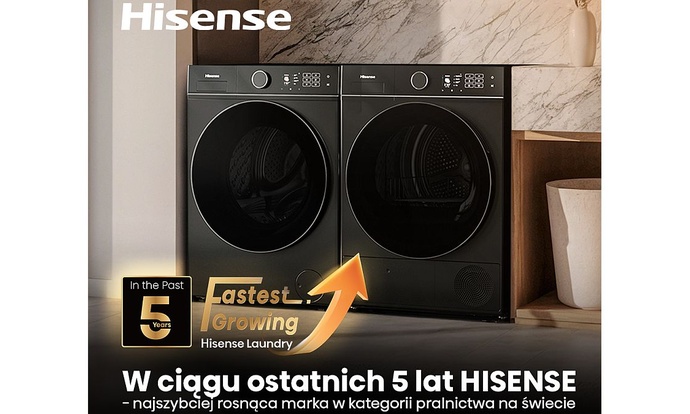 Hisense najszybciej rosnącą marką pralniczą na świecie według Euromonitor International