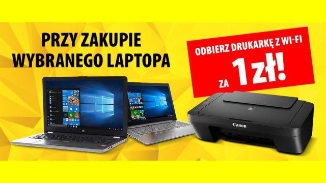 Drukarka Canon za 1 zł przy zakupie laptopa w Media Expert