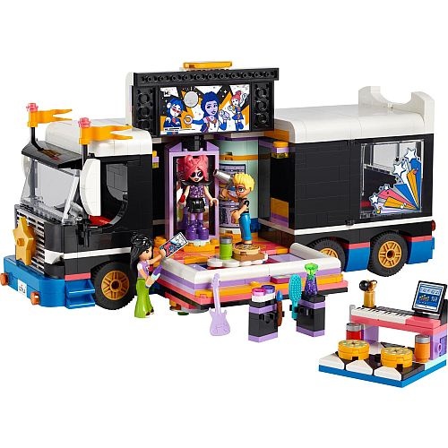 klocki LEGO dla dziecka LEGO 42619 Friends Autobus koncertowy gwiazdy popu