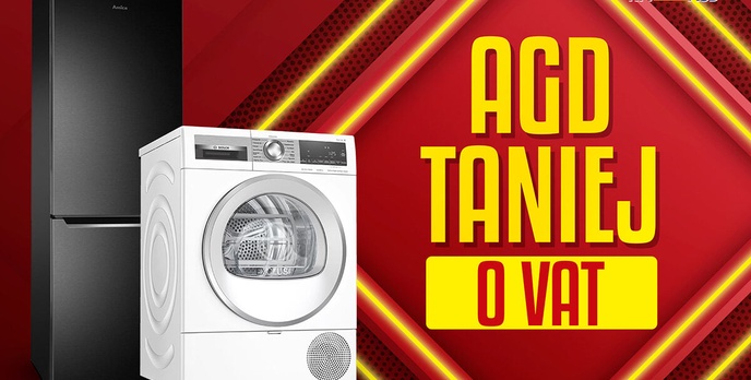 AGD taniej o wartość podatku VAT! Piekarniki, lodówka i produkty Boscha