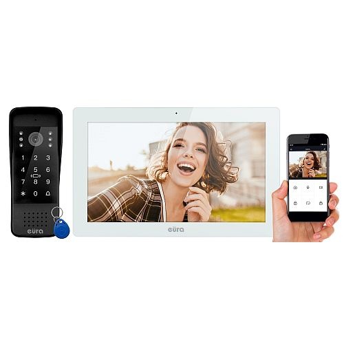 jednorodzinny wideodomofon Eura-Tech Eura VDP-86A3 Biały
