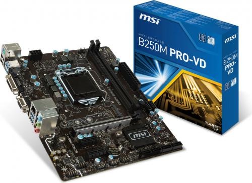 MSI B250M PRO-VD ( LGA 1151 ; 2x DDR4 DIMM ; Micro ATX )