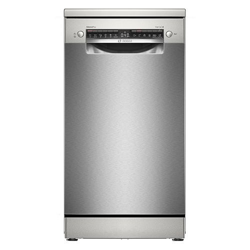 srebrna zmywarka wolnostojąca 45 cm Bosch Serie 4 SPS4EMI24E