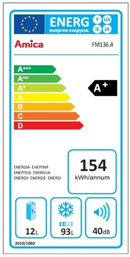Amica FM136.4 Chłodziarko-zamrażarka
