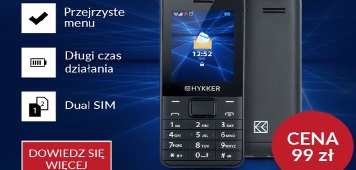 Hykker Elegant - Tani Telefon Prosto z Biedronki