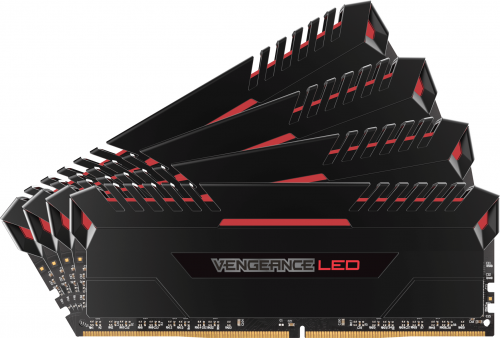 Corsair Vengeance LED DDR4, 4x8GB, 3000MHz, CL15, Red (CMU32GX4M4C3000C15R)