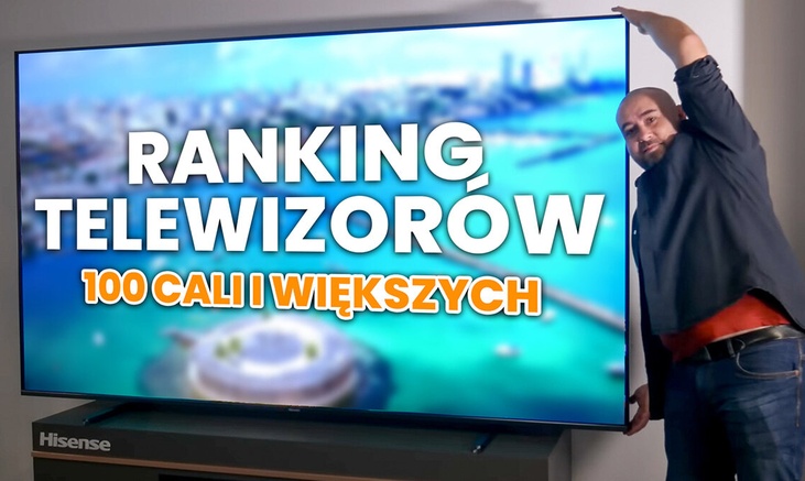 Duży telewizor o przekątnej około 100 cali do największych pomieszczeń | Ranking TOP 5