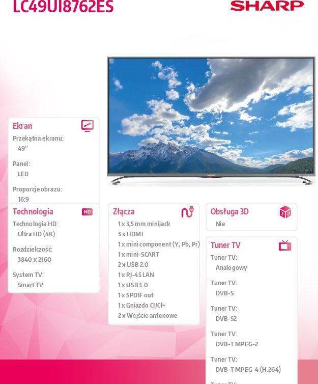 Sharp LED 49 LC49UI8762ES-LC49UI8762ES Sharp LED 49 LC49UI8762ES-LC49UI8762ES