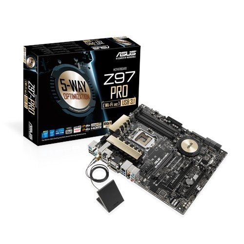 Asus Z97-PRO(Wi-FiAc)USB 3.1 s1150 Z97 4DDR3 USB3.1 ATX