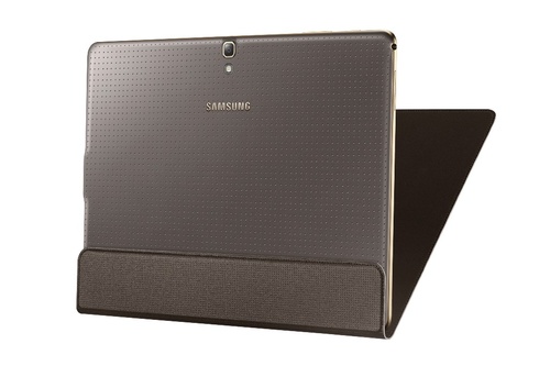Samsung Etui w formie "book cover" tylko na przód / Simple cover do GALAXY Tab S 10.5 AMOLED / Chagall (T800/T805) - tytanowy brąz