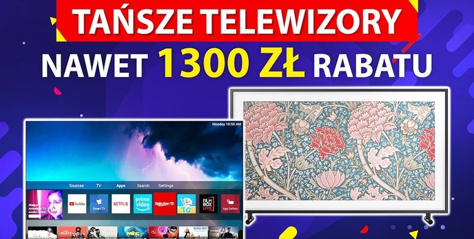 Telewizory tańsze nawet o 1300 zł - promocje tylko dziś i jutro