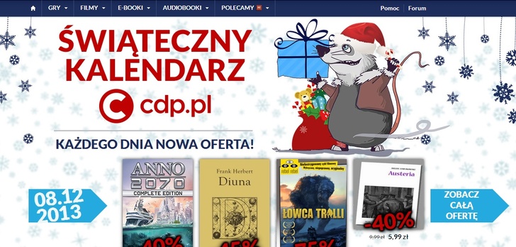 Ciąg dalszy promocji świątecznych w CDP.PL