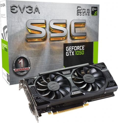 EVGA GeForce GTX 1050 SSC Gaming ACX 3.0 2GB GDDR5 (128 Bit) HDMI, DVI-D, DP, BOX (02G-P4-6154-KR)
