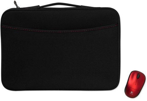 Logitech LOGITECH M217 WIRELESS RED + POKROWIEC 16" (910-002139)