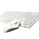 A4 TECH Zestaw klawiatura + mysz KM-720620D USB Biały
