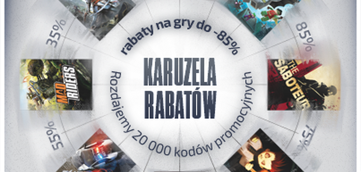 Karuzela rabatów - 20 tysięcy kodów na gry