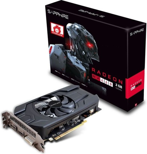 Sapphire Radeon RX 460 2GB GDDR5 (128 Bit) HDMI, DVI-D, DP, BOX (11257-10-20G)