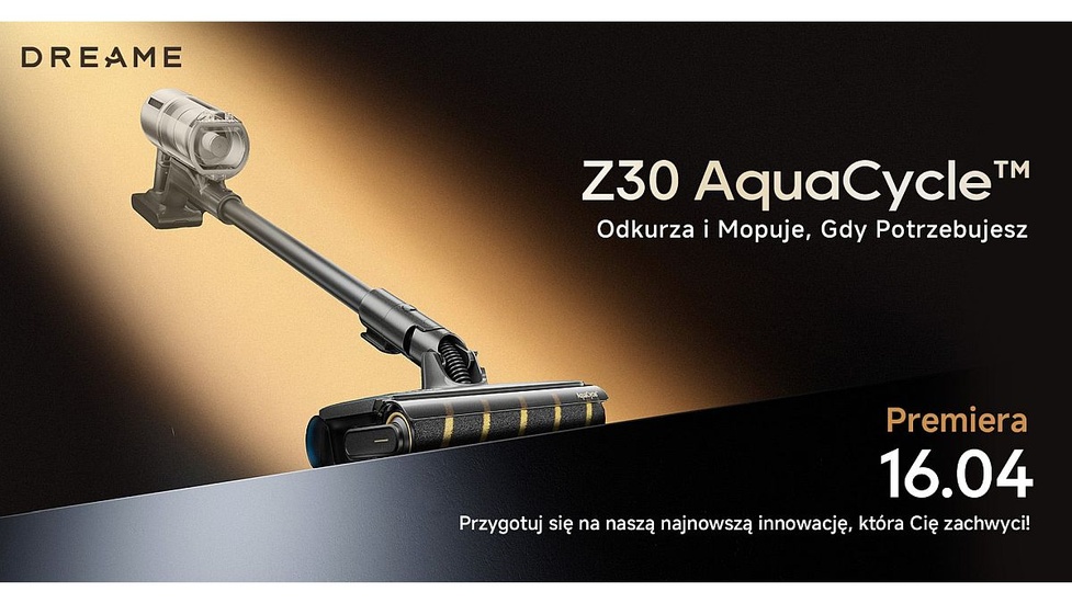 Premiera wyjątkowego odkurzacza pionowego Dreame Z30 AquaCycle!