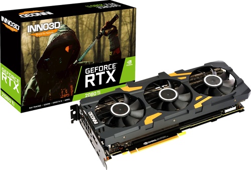 Inno3D GeForce RTX 2080 Ti GAMING OC X3 11GB GDDR6 (352 Bit), HDMI,