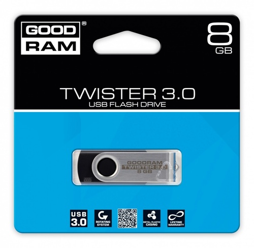 GoodRam TWISTER BLACK 8GB USB3.0