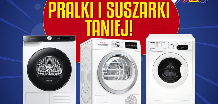 Pięć pralek i suszarek w promocji! Nawet do 400 zł taniej