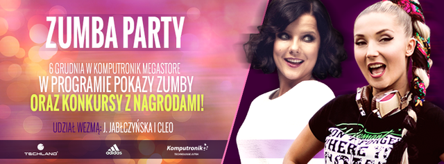 Nie przegapcie Zumba Party - już 6 grudnia spotkacie Cleo i Joannę Jabłczyńską!